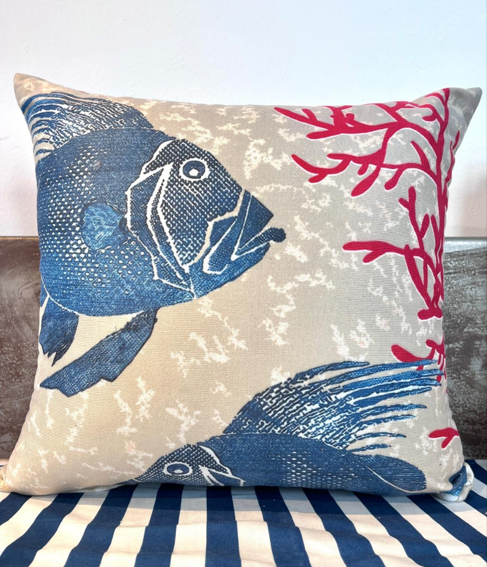 Fisch und Koralle-Kissen