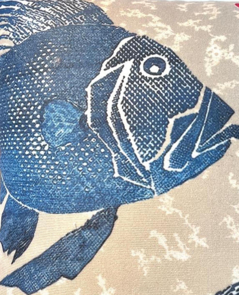 Fisch und Koralle-Kissen
