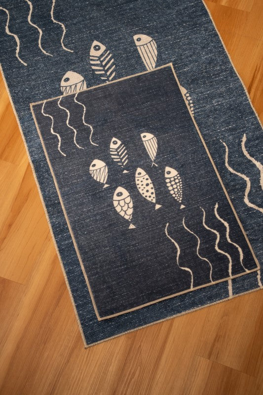 Teppich "verspieltes Fischmuster"