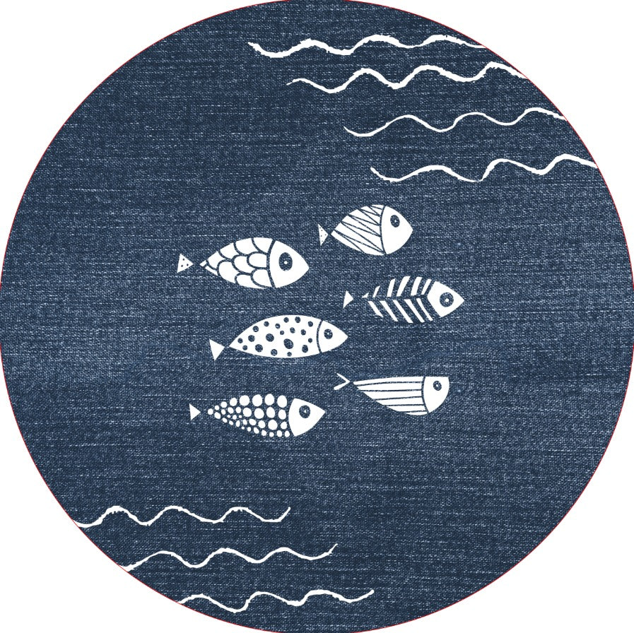 Teppich "verspieltes Fischmuster"